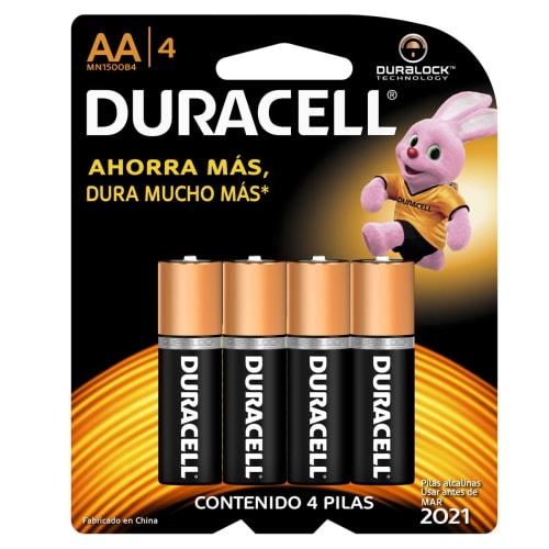 Duracell pila alcalina tipo AA con 4 precio Duracell pila alcalina tipo AA con 4 precio