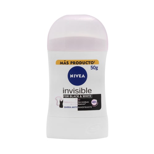 Nivea for black & whit clear antitranspirante invisible 50 gr barra precio Nivea for black & whit clear antitranspirante invisible 50 gr barra precio