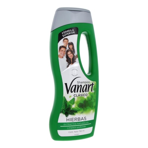 Vanart shampoo clásico hierbas extractos naturales 750 ml botella Vanart shampoo clásico hierbas extractos naturales 750 ml botella