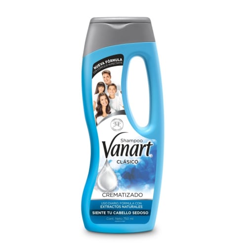 Vanart shampoo clásico crematizado complejo humectante 750 ml botella precio Vanart shampoo clásico crematizado complejo humectante 750 ml botella precio