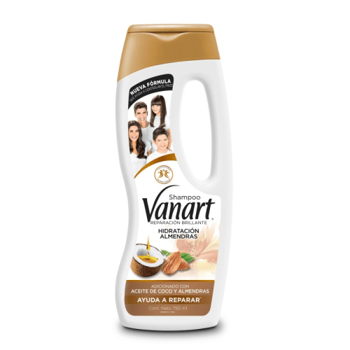 Vanart shampoo reparación brillante nutrición aceite de coco natural y almendras 750 ml botella precio Vanart shampoo reparación brillante nutrición aceite de coco natural y almendras 750 ml botella precio