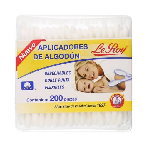 Aplicadores de algodon leroy con 200 piezas precio Aplicadores de algodon leroy con 200 piezas precio