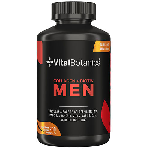 Vitalbotanics men - barba cabello y uñas con 200 cápsulas Vitalbotanics men - barba cabello y uñas con 200 cápsulas