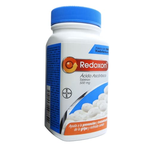 Redoxon oral 100 tabletas frasco ácido ascórbico 500 mg Redoxon oral 100 tabletas frasco ácido ascórbico 500 mg
