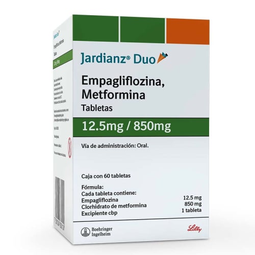 Comprar Jardianz duo 60 tabletas 12.5/850 mg - Prixz | Farmacia a Domicilio