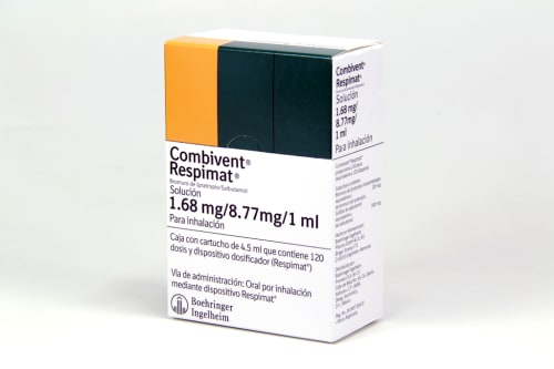 Combivent respimat bromuro de ipratropio, salbutamol 1.68/8.77 mg solución por inhalación 120 dosis