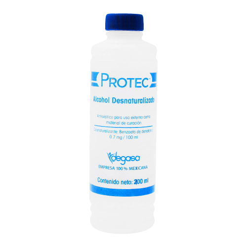 Alcohol desnaturalizado 70g protec botella 200ml precio Alcohol desnaturalizado 70g protec botella 200ml precio
