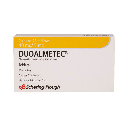 Duoalmetec 40/5mg tabletas 28 precio