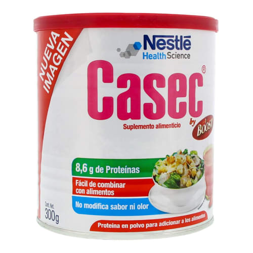 Casec boost suplemento alimenticio proteína en polvo 300 gr lata Casec boost suplemento alimenticio proteína en polvo 300 gr lata