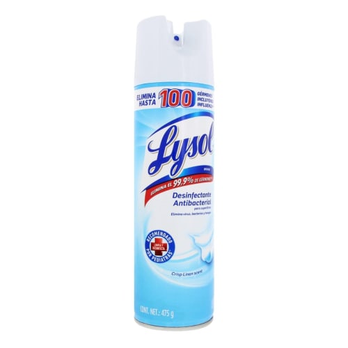 Lysol aerosol desinfectante crisp linen scent 475g Lysol aerosol desinfectante crisp linen scent 475g