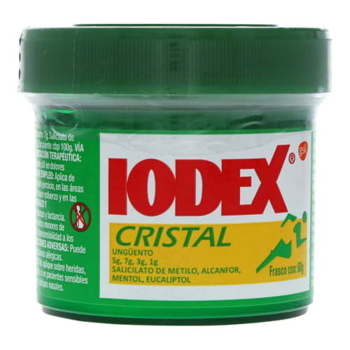 Iodex cristal ungüento 60 gr Iodex cristal ungüento 60 gr