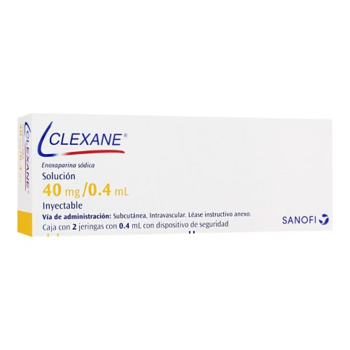 Clexane solución inyectable 2 jeringas 40mg Clexane solución inyectable 2 jeringas 40mg