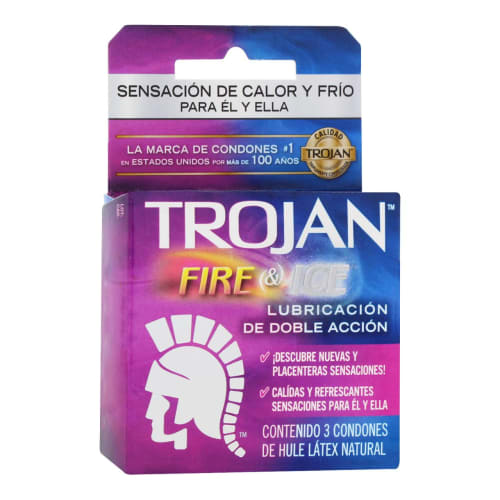 Preservativo trojan fire-ice 3 contenido Preservativo trojan fire-ice 3 contenido