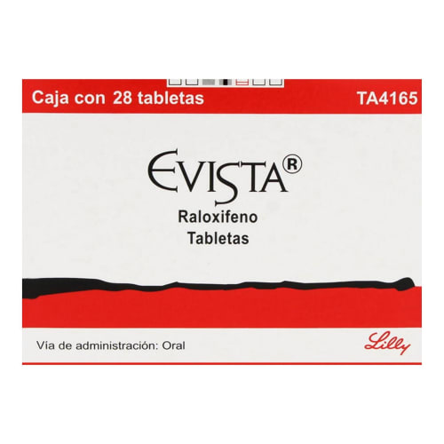Evista raloxifeno 60 mg con 28 tabletas