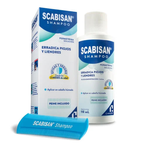 Scabisan shampoo 110 ml shampoo frasco permetrina 1 g