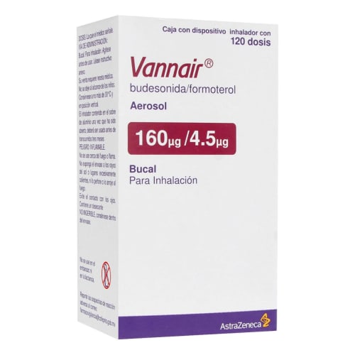 Vannair aerosol bucal 160/4.5ug 120 dosis Vannair aerosol bucal 160/4.5ug 120 dosis