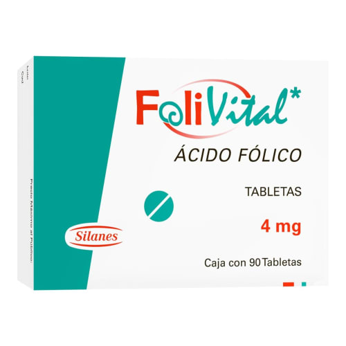 Folivital 90 tabletas 4mg Folivital 90 tabletas 4mg