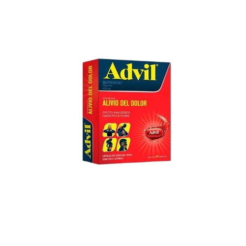Advil max 20 cápsulas caja ibuprofeno 400 mg precio Advil max 20 cápsulas caja ibuprofeno 400 mg precio