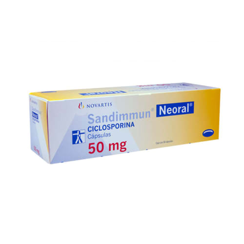 Sandimmun neoral 50 cápsulas caja ciclosporina 50 mg precio