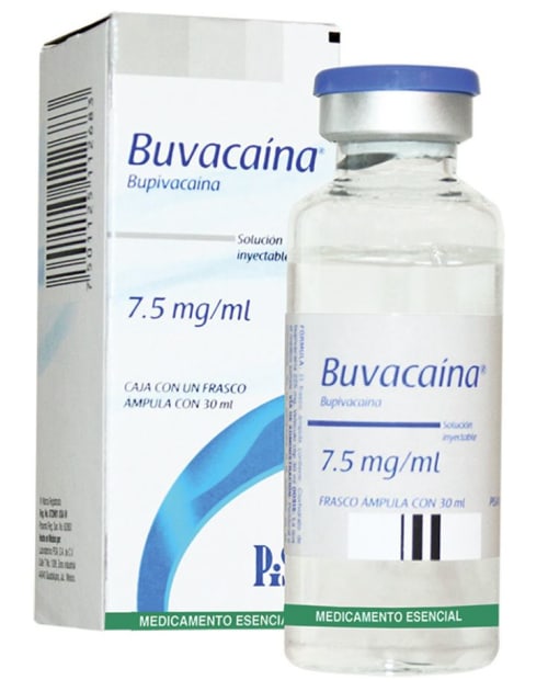 Buvacaina bupivacaina 7.5 mg solución inyectable 30 ml