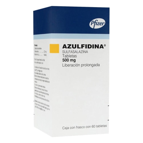 Azulfidina 60 tabletas 500mg Azulfidina 60 tabletas 500mg