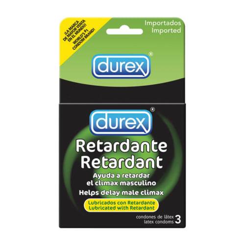 Durex condones de látex retardante 3 piezas