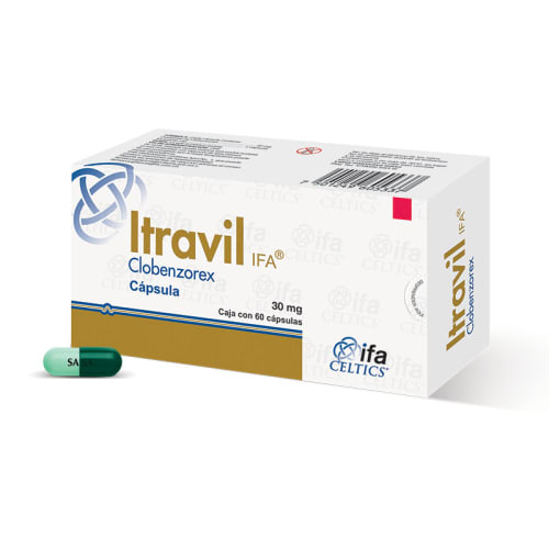 Itravil 60 cápsulas 30mg Itravil 60 cápsulas 30mg