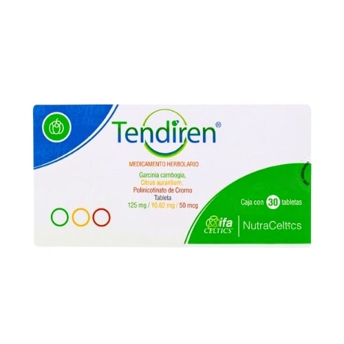 Tendiren garcinia cambogia, citrus y polinicotinato de cromo con 30 tabletas Tendiren garcinia cambogia, citrus y polinicotinato de cromo con 30 tabletas
