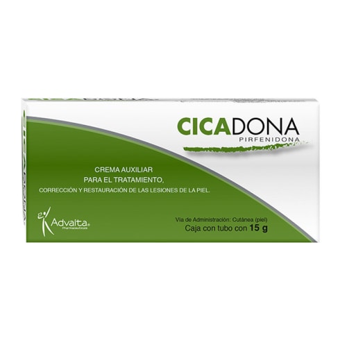 Cicadona crema para tratamiento cutáneo 15 gr tubo pirferidona 8 gr precio Cicadona crema para tratamiento cutáneo 15 gr tubo pirferidona 8 gr precio