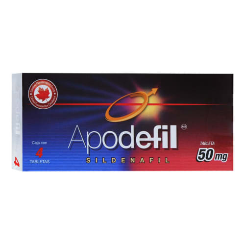 Apodefil 50mg 4 tabletas Apodefil 50mg 4 tabletas