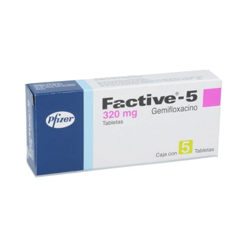 Factive-5 320 mg oral 5 tabletas precio Factive-5 320 mg oral 5 tabletas precio