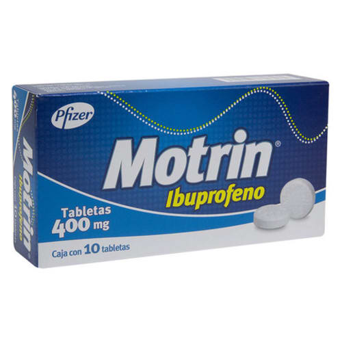 Motrin ibuprofeno 400 mg con 10 tabletas