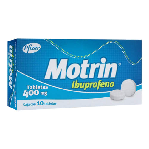 Motrin 400 mg oral 10 tabletas Motrin 400 mg oral 10 tabletas