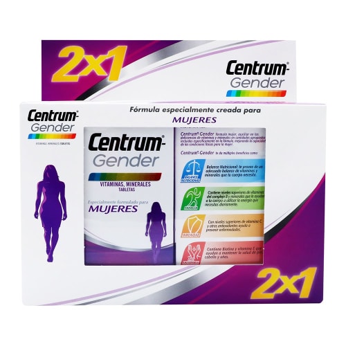 Centrum gender mujeres 2x1 tabletas 60 precio Centrum gender mujeres 2x1 tabletas 60 precio