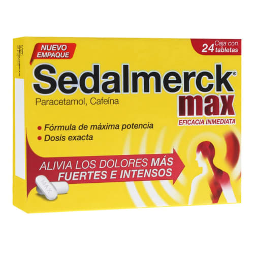 Sedalmerck max tabletas 24 Sedalmerck max tabletas 24