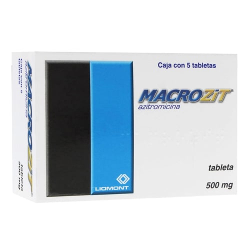 Macrozit 5 tabletas 500mg Macrozit 5 tabletas 500mg