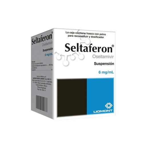 Seltaferon oseltamivir 6mg suspensión con 60 ml