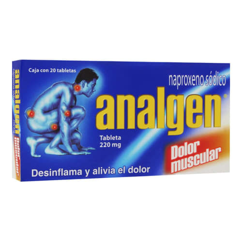 Analgen 20 tabletas 220mg Analgen 20 tabletas 220mg