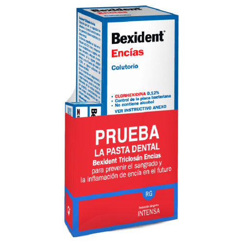 Bexident encias colutorio 272ml + gratis prueba de pasta dental triclosán precio Bexident encias colutorio 272ml + gratis prueba de pasta dental triclosán precio