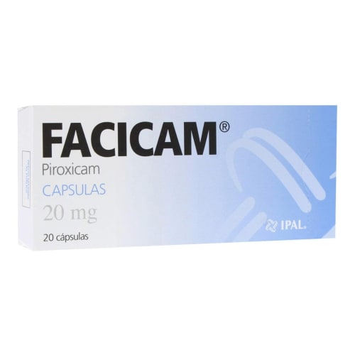 Facicam 20 cápsulas 20mg Facicam 20 cápsulas 20mg