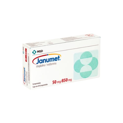 Compra Janumet sitagliptina, metformina 50/850 mg con 56 comprimidos en