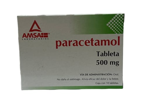 Paracetamol 500 mg 10 tabletas n precio
