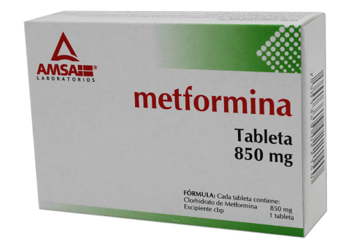 Comprar Metformina 850 Mg Con 30 Tabletas Prixz 0753