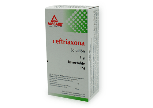 Ceftriaxona i.m. 1 frasco con ampula 1g/3.5 ml precio Ceftriaxona i.m. 1 frasco con ampula 1g/3.5 ml precio