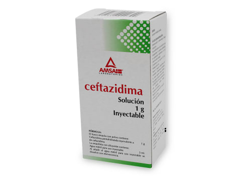 Ceftazidima 1 frasco con ampula 1g/3 ml precio