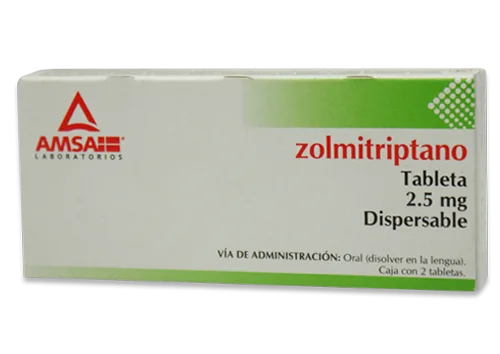 Zolmitriptano 2 tabletas 2.5 mg precio Zolmitriptano 2 tabletas 2.5 mg precio