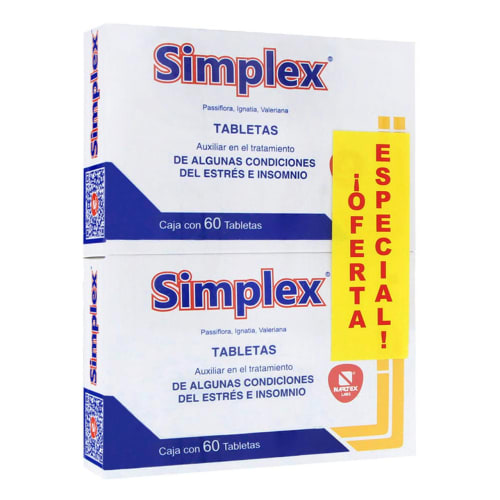 Simplex duo pack 60+60 tabletas precio Simplex duo pack 60+60 tabletas precio