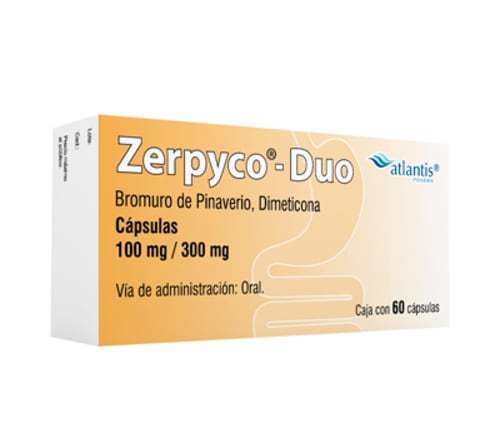 Dónde comprar Zerpyco duo bromuro de pinaverio, dimeticona 100/300 mg con  60 cápsulas - Prixz