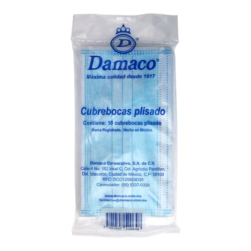 Cubreboca damaco plisado con 10 precio Cubreboca damaco plisado con 10 precio