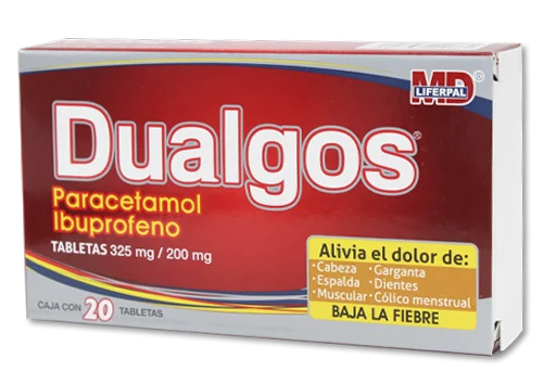 Dualgos 20 tabletas 325/200 mg precio Dualgos 20 tabletas 325/200 mg precio